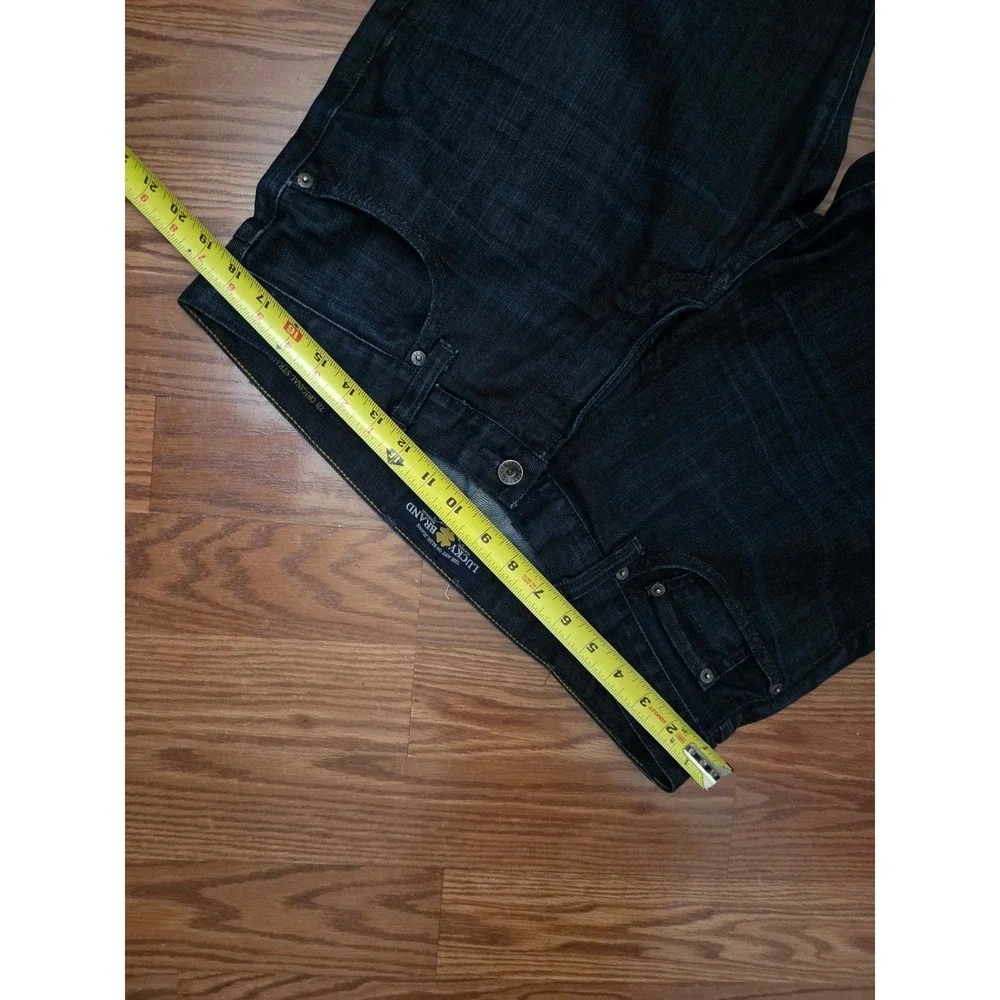 Lucky Brand 221 Original Straight Mens Dark Wash Denim Jeans 36x32 Blue‎
